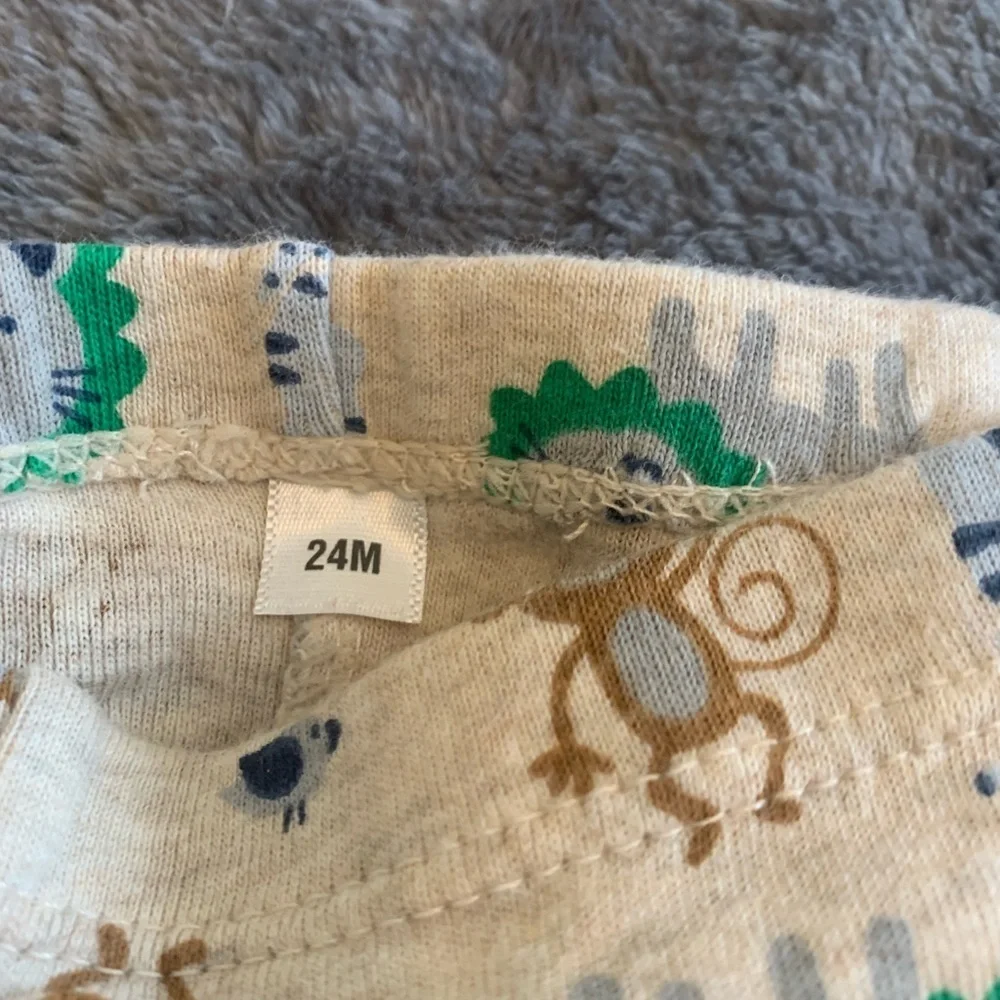 Carter's Gray and Cream Animal Pajama Set